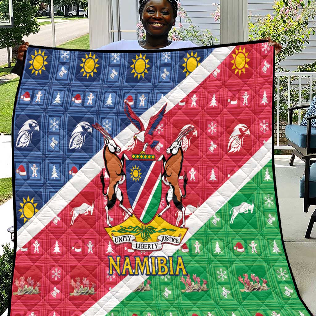 Afro Namibia Quilt Coat Of Arms Christmas Style LT15