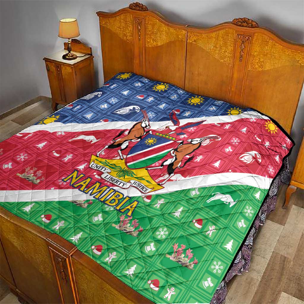 Afro Namibia Quilt Coat Of Arms Christmas Style LT15
