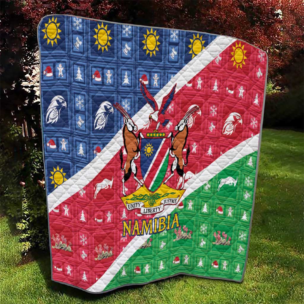 Afro Namibia Quilt Coat Of Arms Christmas Style LT15