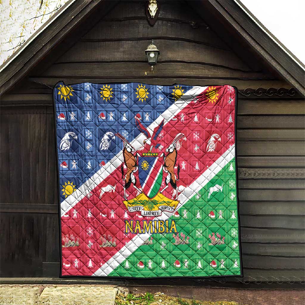Afro Namibia Quilt Coat Of Arms Christmas Style LT15