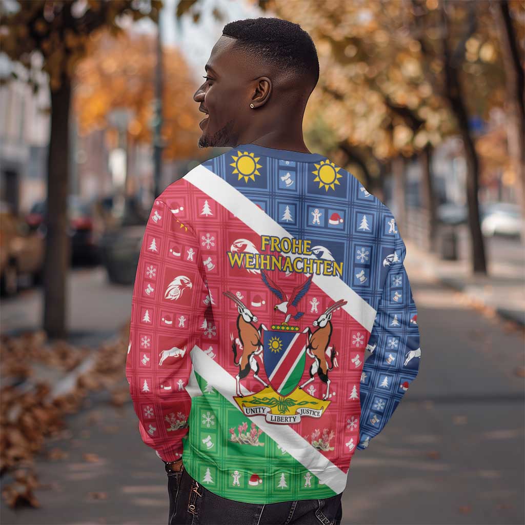 Afro Namibia Sweatshirt Coat Of Arms Christmas Style LT15