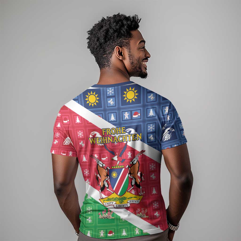 Afro Namibia T shirt Coat Of Arms Christmas Style LT15
