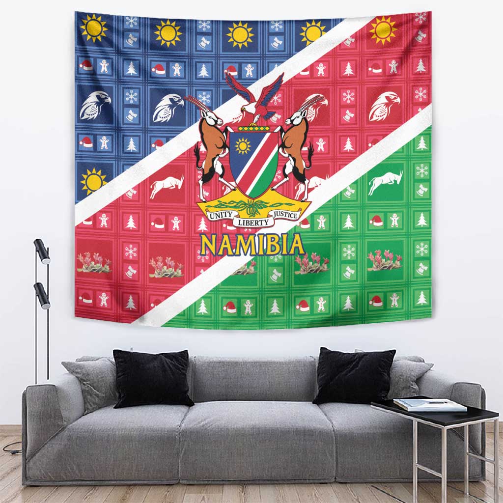 Afro Namibia Tapestry Coat Of Arms Christmas Style LT15