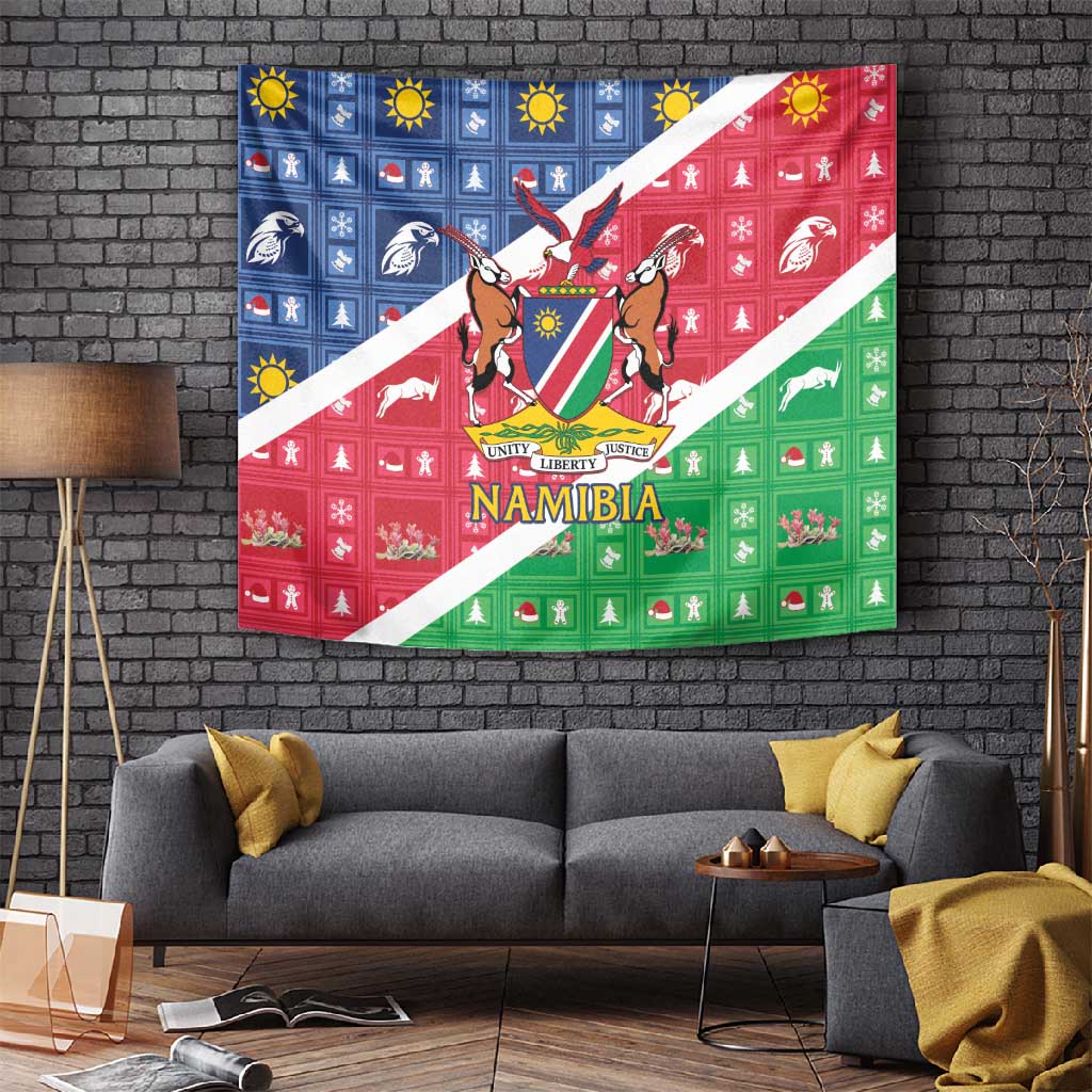 Afro Namibia Tapestry Coat Of Arms Christmas Style LT15
