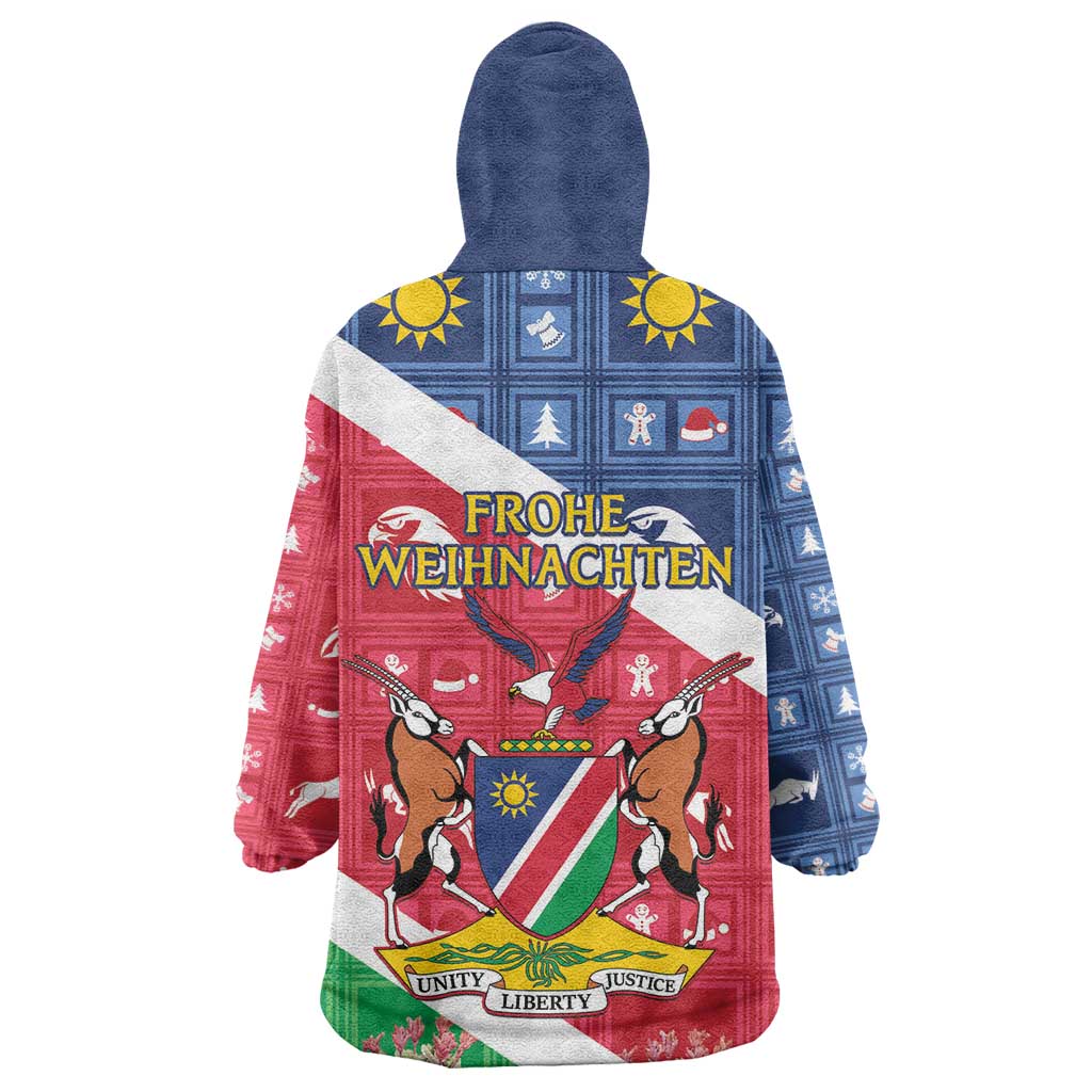 Afro Namibia Wearable Blanket Hoodie Coat Of Arms Christmas Style LT15