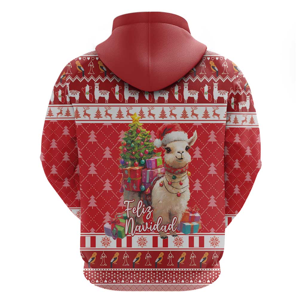 Peru Christmas Hoodie Peruvian Alpaca Feliz Navidad LT15