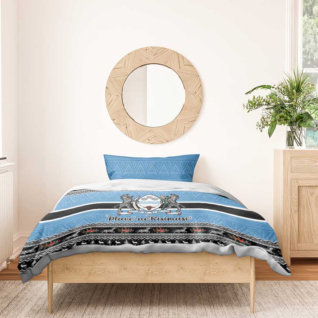 Afro Botswana Christmas Bedding Set Coat Of Arms - African Pattern LT15