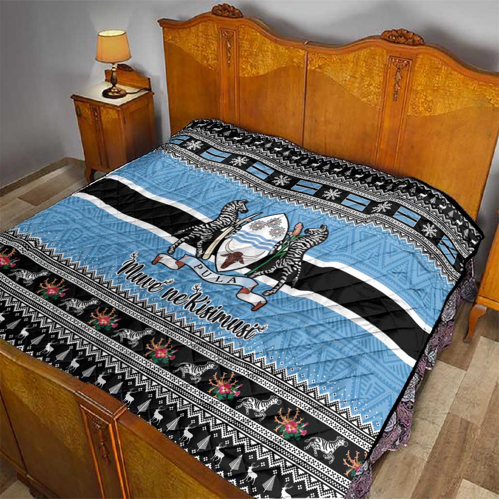 Afro Botswana Christmas Quilt Coat Of Arms - African Pattern LT15