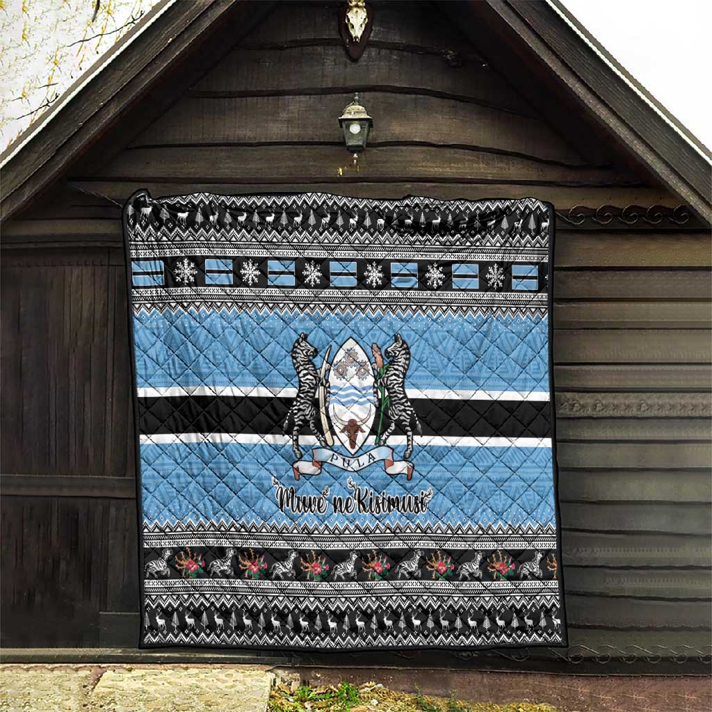 Afro Botswana Christmas Quilt Coat Of Arms - African Pattern LT15