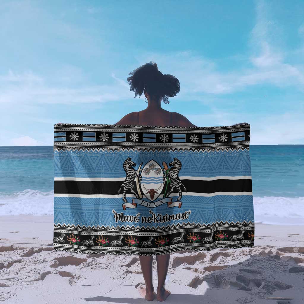 Afro Botswana Christmas Sarong Coat Of Arms - African Pattern LT15