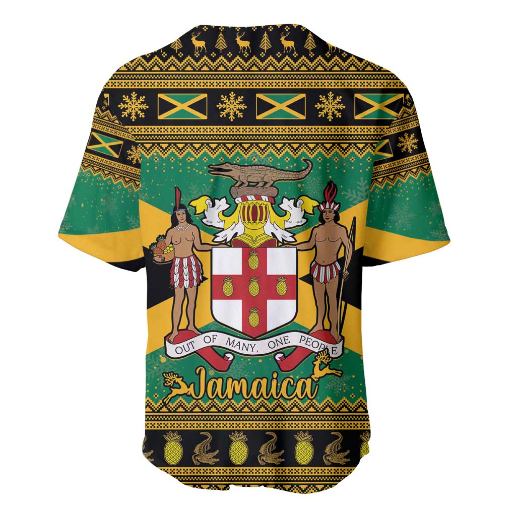 Afro-Jamaicans Baseball Jersey Coat Of Arms - Merry Christmas LT15