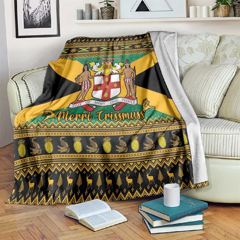 Afro-Jamaicans Blanket Coat Of Arms - Merry Christmas LT15