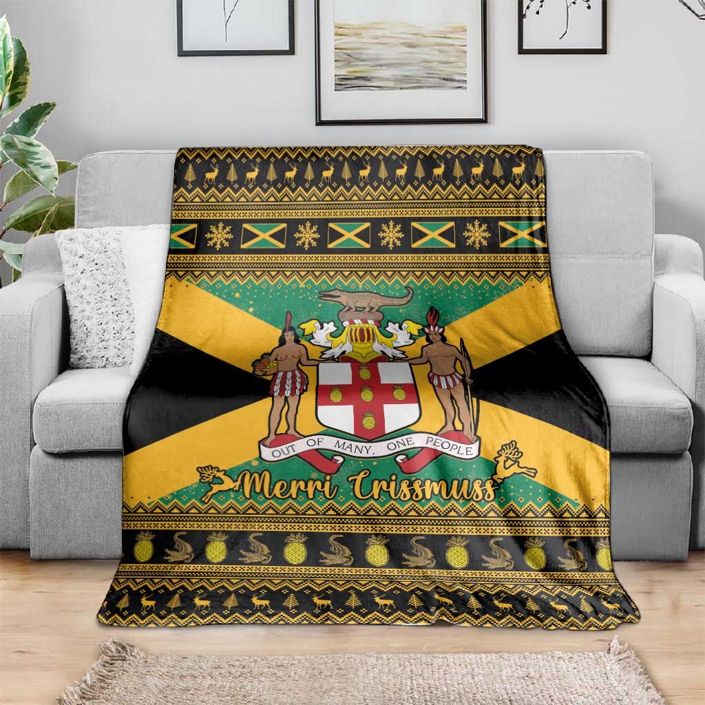 Afro-Jamaicans Blanket Coat Of Arms - Merry Christmas LT15