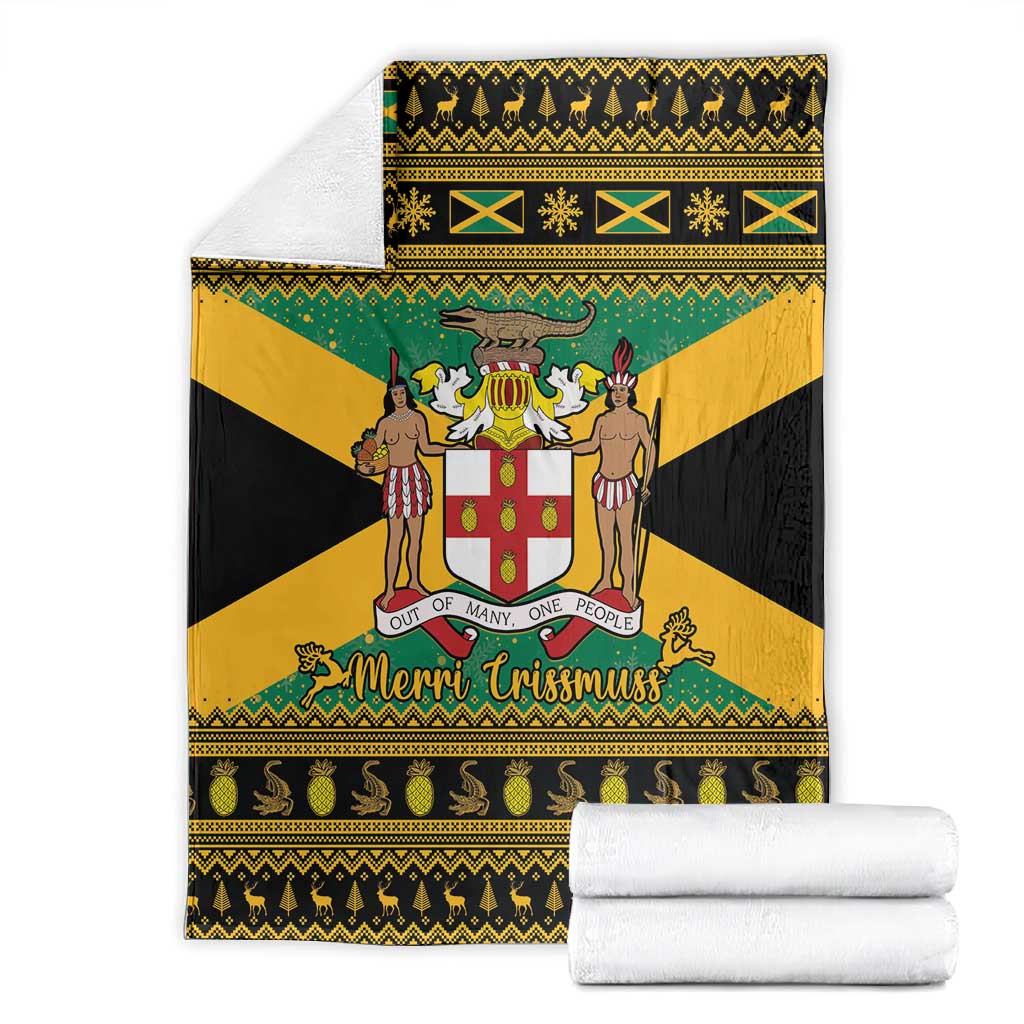 Afro-Jamaicans Blanket Coat Of Arms - Merry Christmas LT15