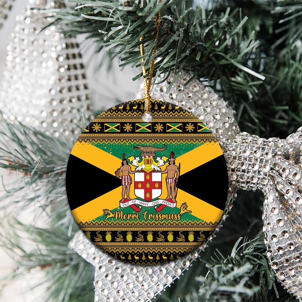 Jamaica Christmas Ceramic Ornament Coat Of Arms Merri Crissmuss LT15