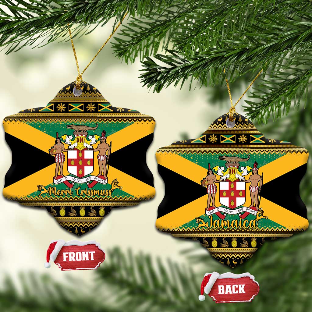 Jamaica Christmas Ceramic Ornament Coat Of Arms Merri Crissmuss LT15