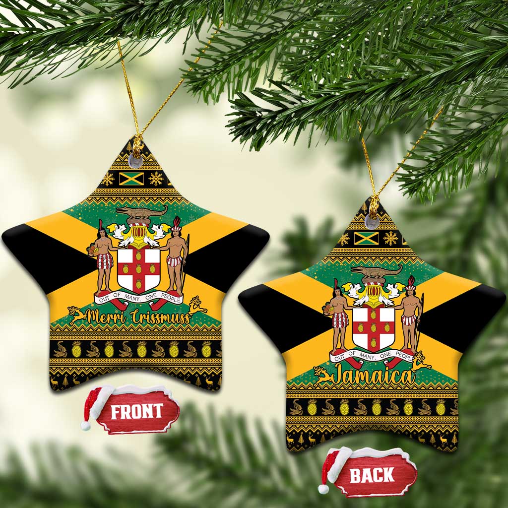 Jamaica Christmas Ceramic Ornament Coat Of Arms Merri Crissmuss LT15