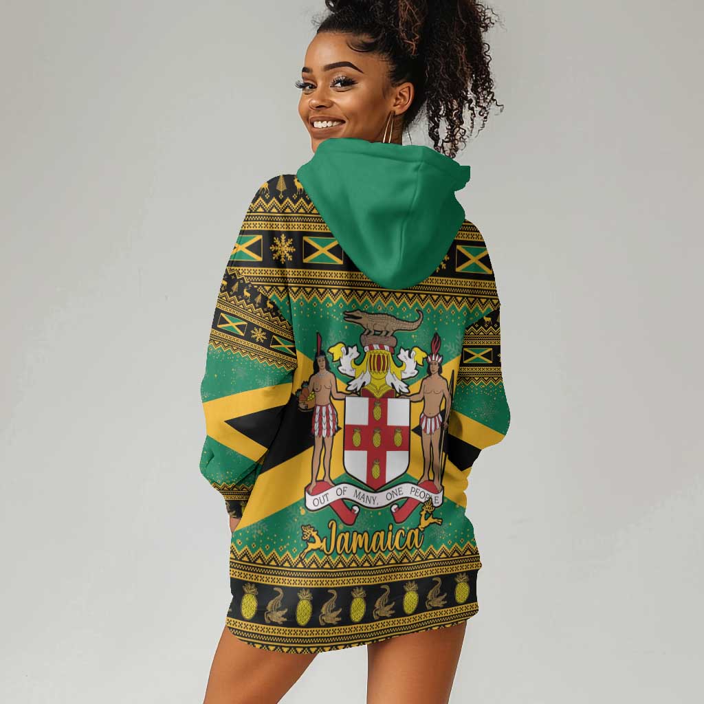 Afro-Jamaicans Hoodie Dress Coat Of Arms - Merry Christmas LT15