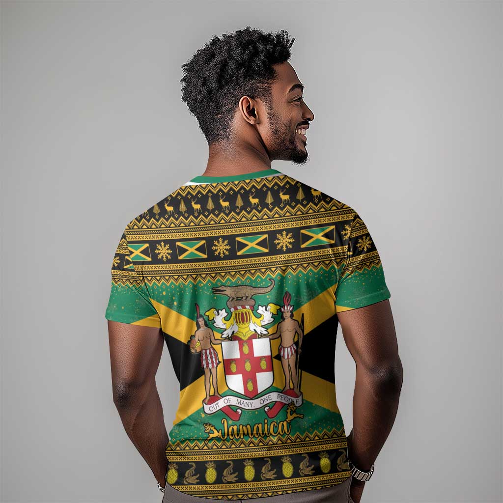 Afro-Jamaicans T shirt Coat Of Arms - Merry Christmas LT15