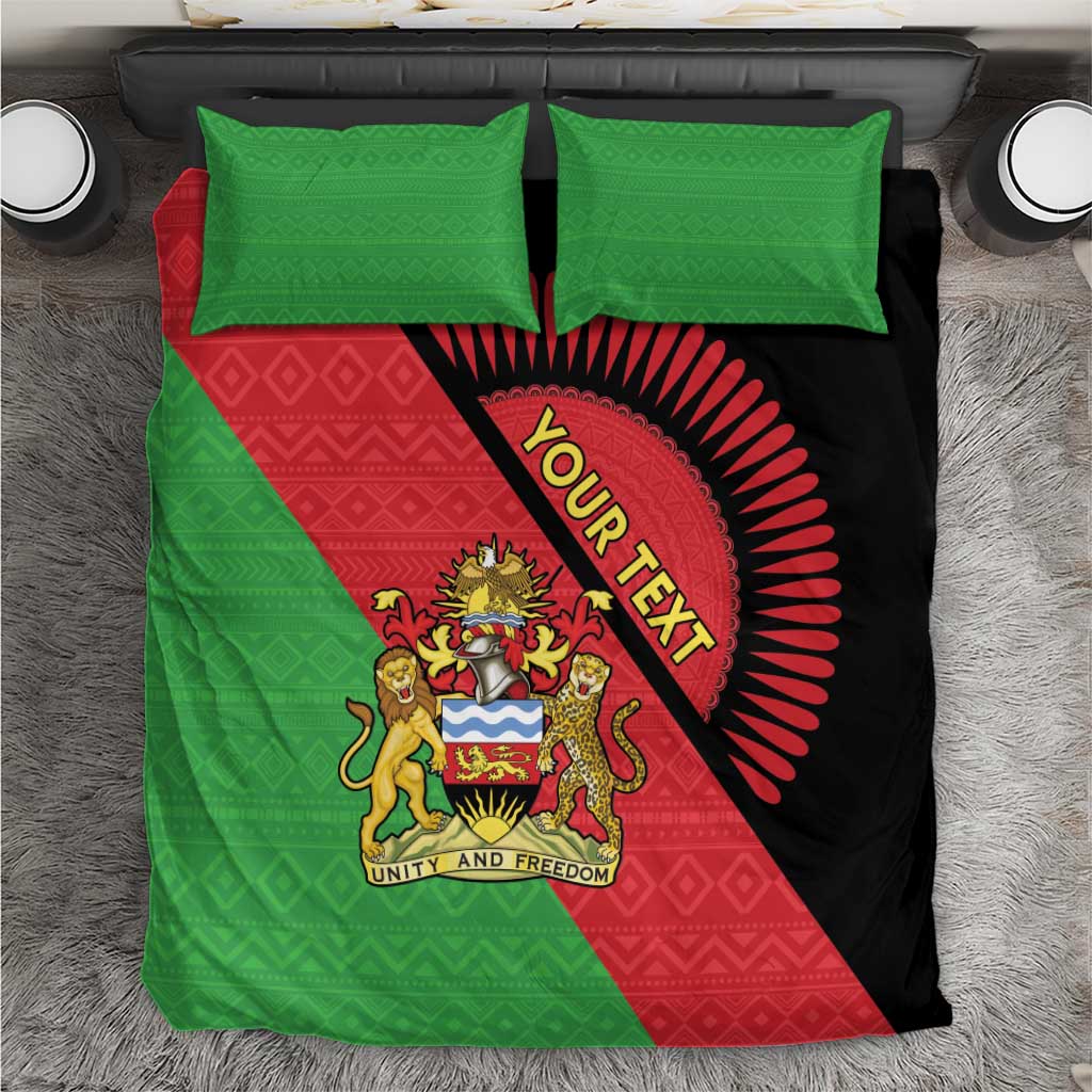 Personalized Afro Malawi Bedding Set Coat Of Arms - Southeastern Africa Pattern LT15