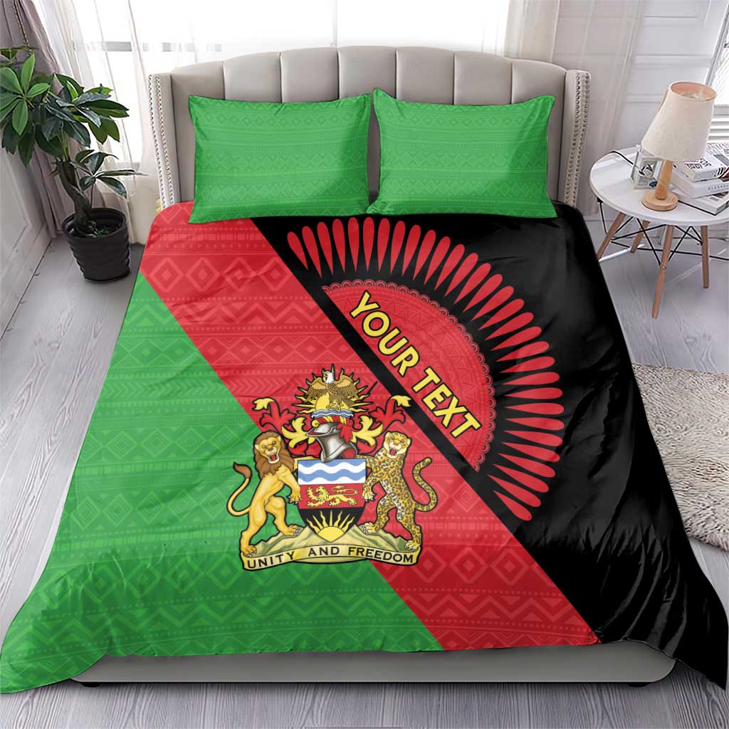 Personalized Afro Malawi Bedding Set Coat Of Arms - Southeastern Africa Pattern LT15