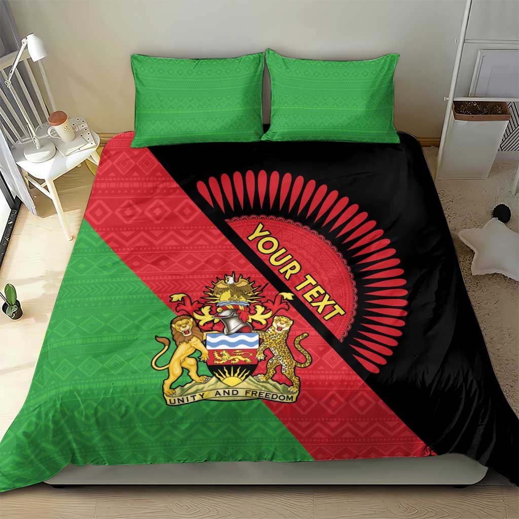 Personalized Afro Malawi Bedding Set Coat Of Arms - Southeastern Africa Pattern LT15