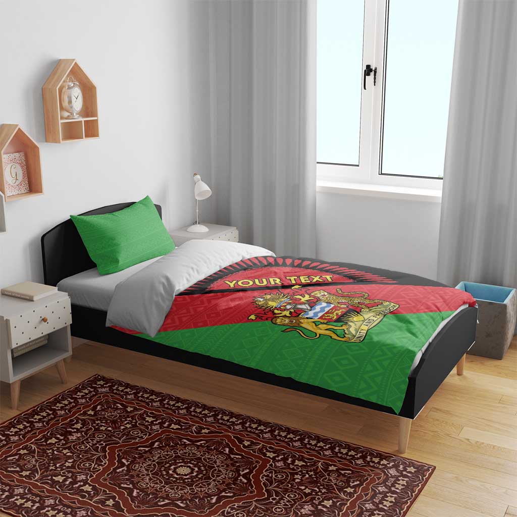 Personalized Afro Malawi Bedding Set Coat Of Arms - Southeastern Africa Pattern LT15