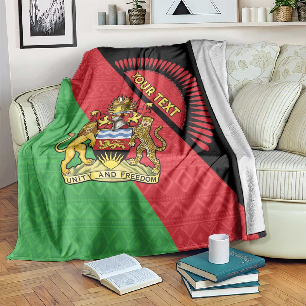 Personalized Afro Malawi Blanket Coat Of Arms - Southeastern Africa Pattern LT15