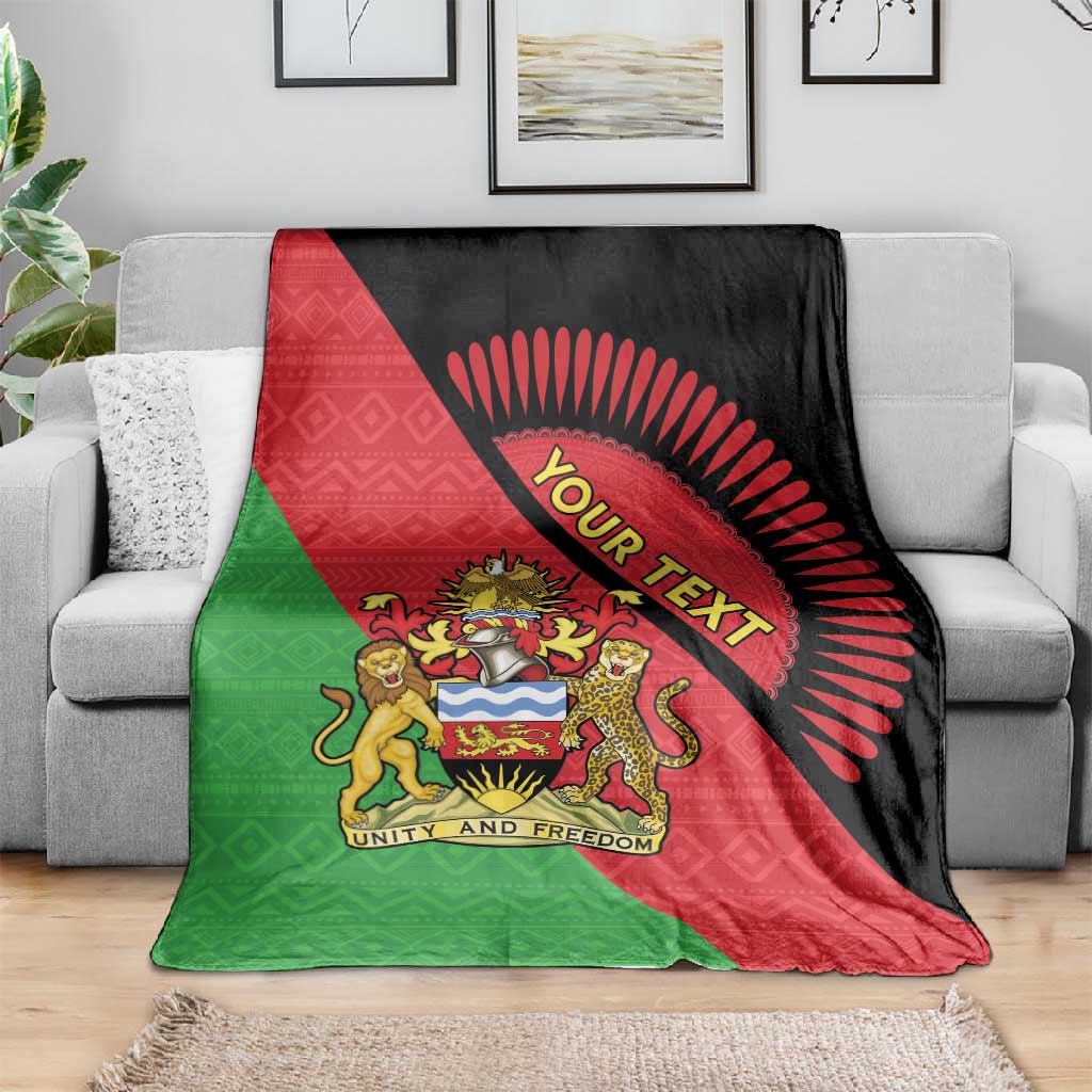 Personalized Afro Malawi Blanket Coat Of Arms - Southeastern Africa Pattern LT15