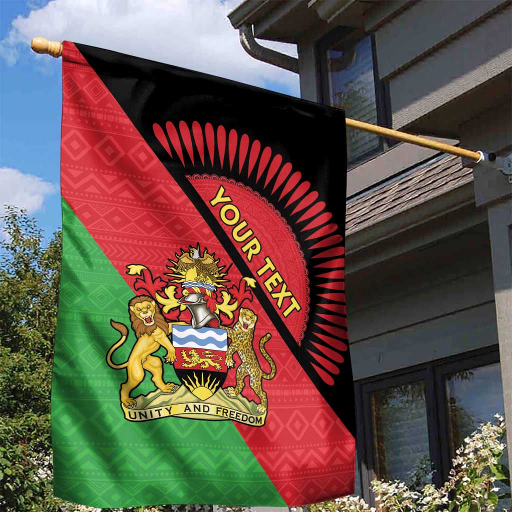 Personalized Afro Malawi Garden Flag Coat Of Arms - Southeastern Africa Pattern LT15
