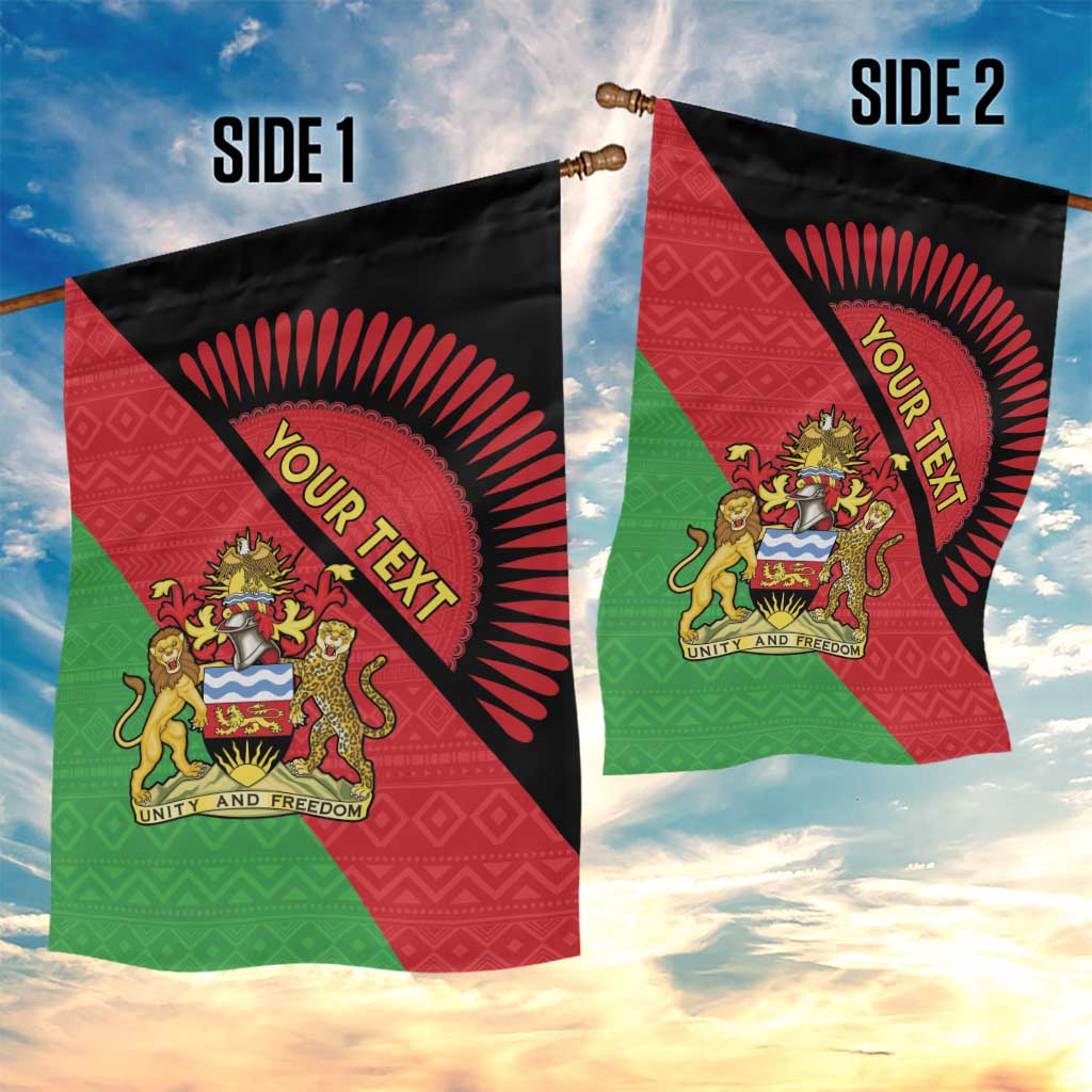 Personalized Afro Malawi Garden Flag Coat Of Arms - Southeastern Africa Pattern LT15