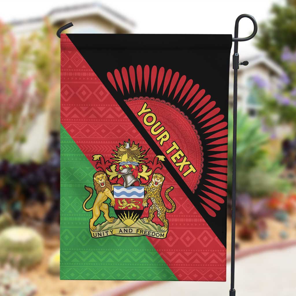 Personalized Afro Malawi Garden Flag Coat Of Arms - Southeastern Africa Pattern LT15