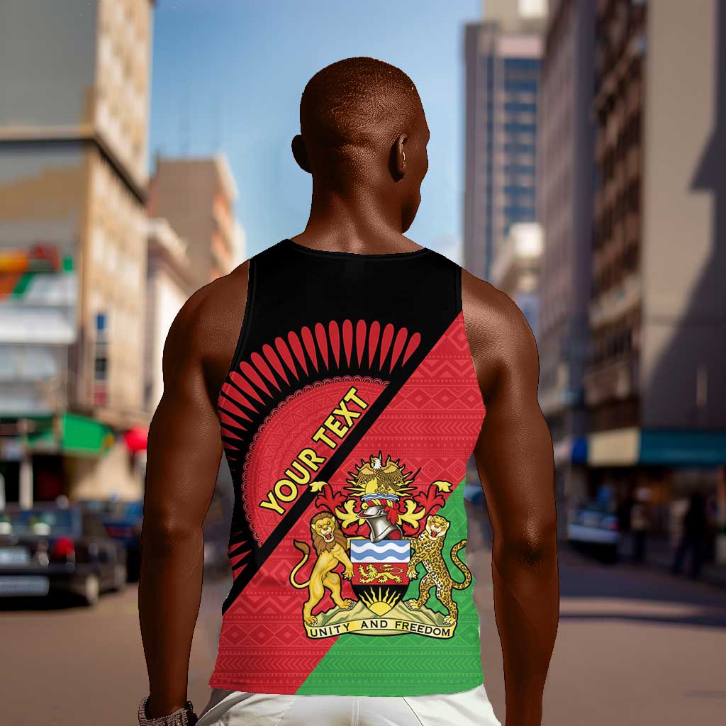 Personalized Afro Malawi Men Tank Top Coat Of Arms - Southeastern Africa Pattern LT15