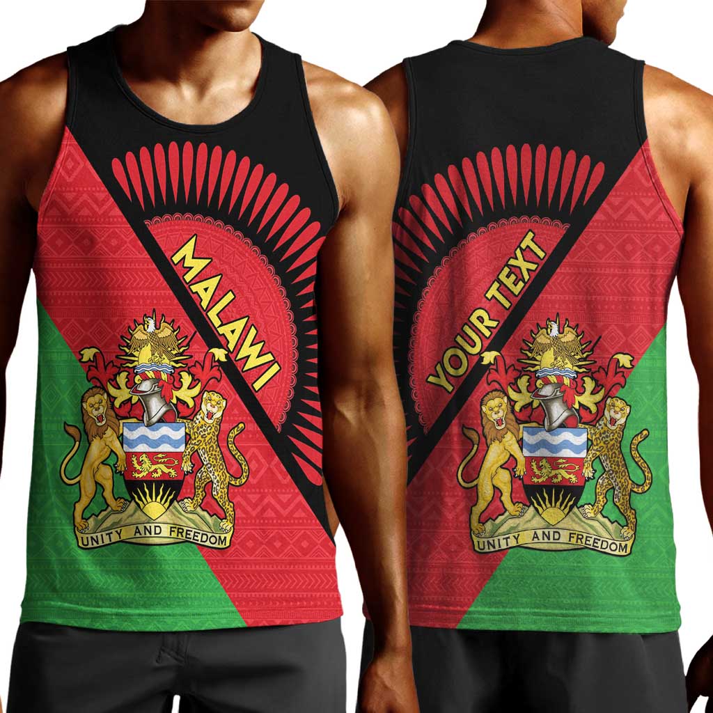 Personalized Afro Malawi Men Tank Top Coat Of Arms - Southeastern Africa Pattern LT15