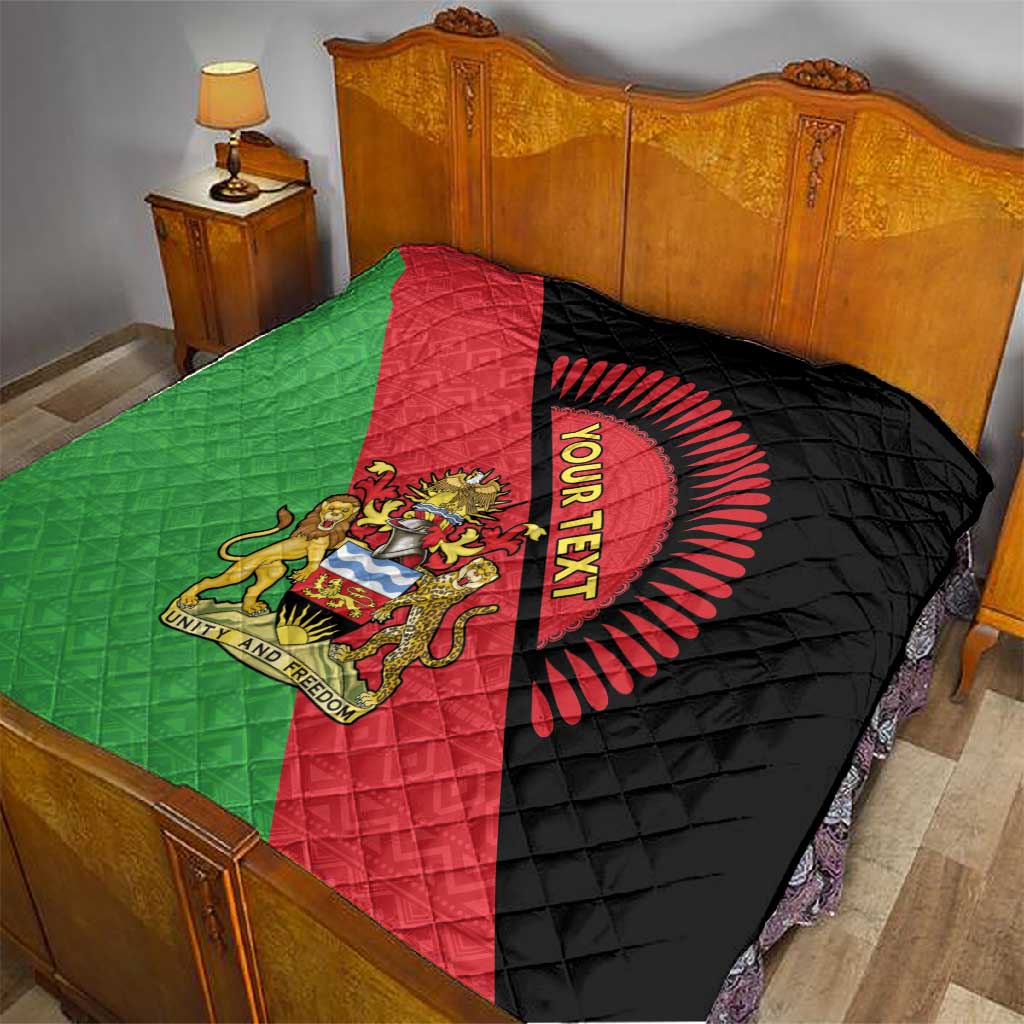 Personalized Afro Malawi Quilt Coat Of Arms - Southeastern Africa Pattern LT15