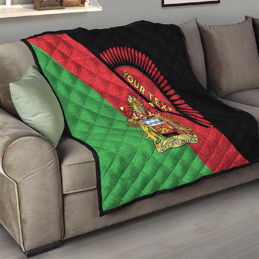 Personalized Afro Malawi Quilt Coat Of Arms - Southeastern Africa Pattern LT15