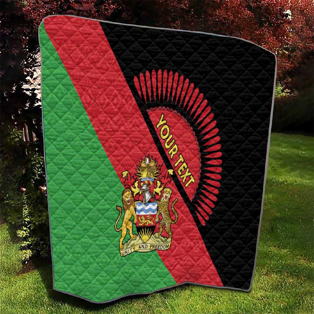 Personalized Afro Malawi Quilt Coat Of Arms - Southeastern Africa Pattern LT15