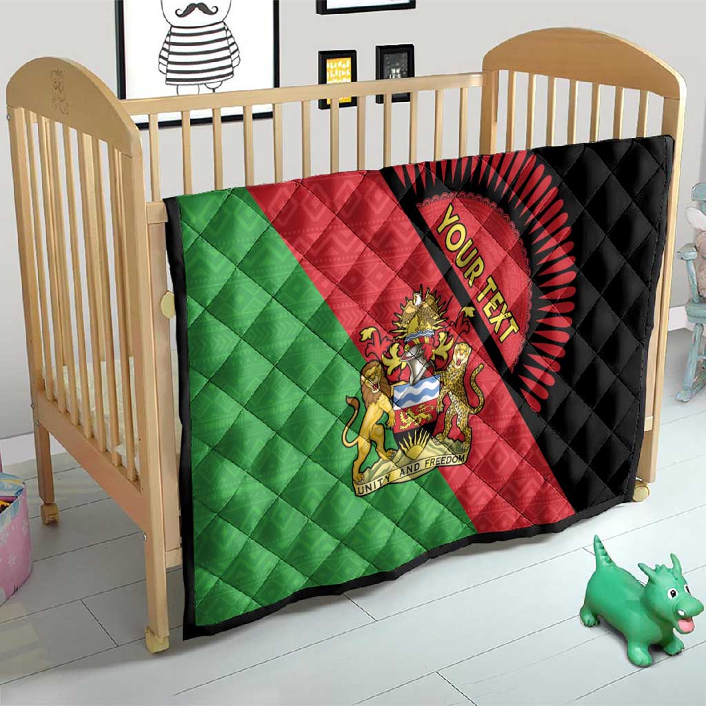 Personalized Afro Malawi Quilt Coat Of Arms - Southeastern Africa Pattern LT15