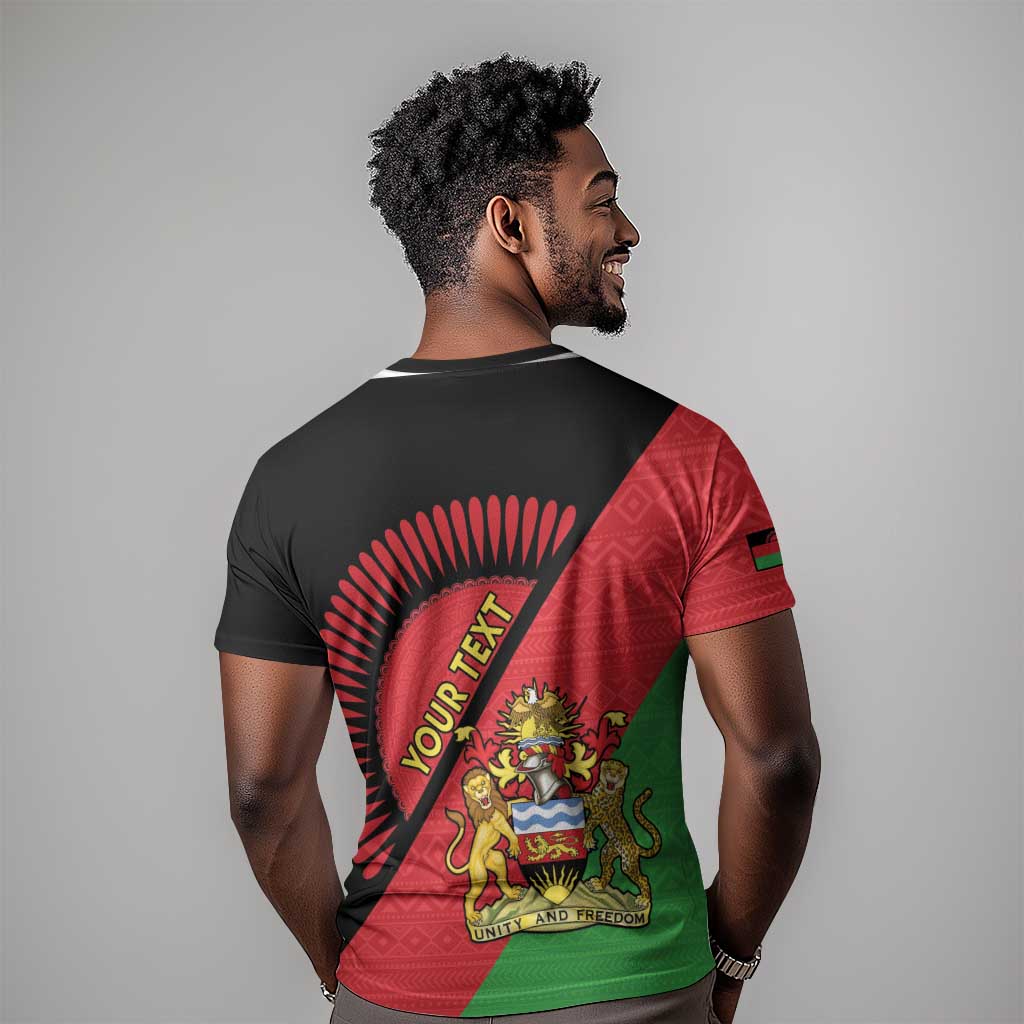 Personalized Afro Malawi T shirt Coat Of Arms - Southeastern Africa Pattern LT15