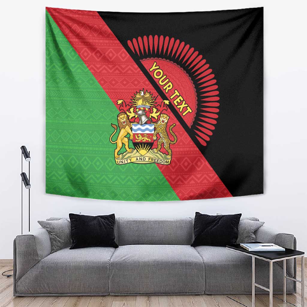 Personalized Afro Malawi Tapestry Coat Of Arms - Southeastern Africa Pattern LT15