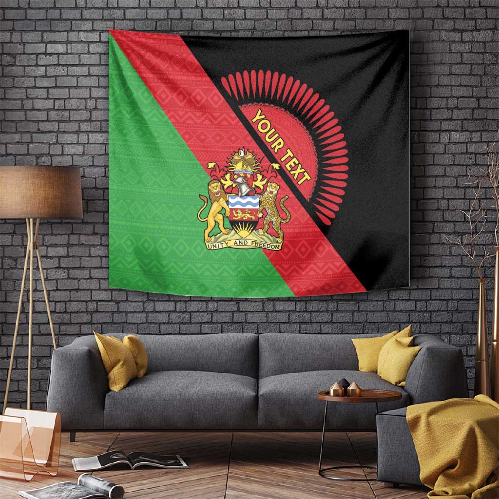 Personalized Afro Malawi Tapestry Coat Of Arms - Southeastern Africa Pattern LT15