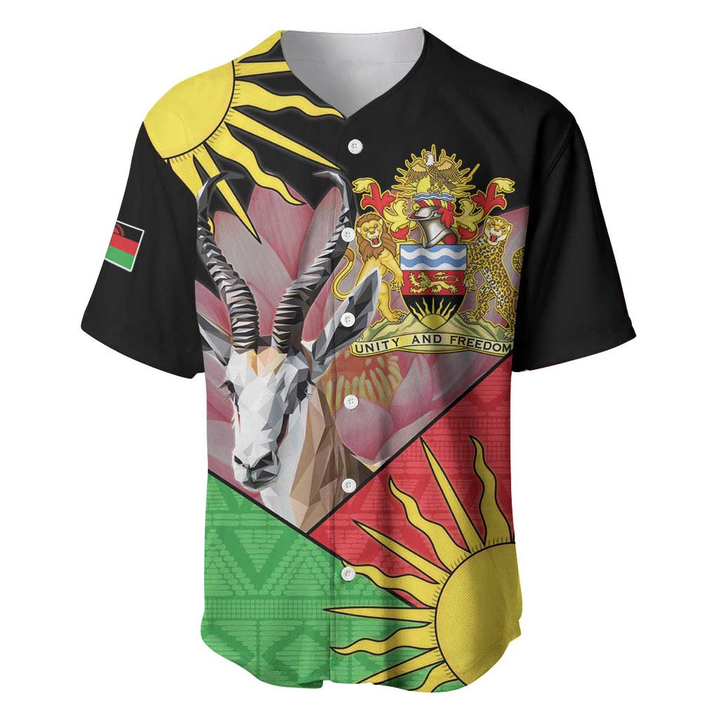 Personalized Africa Malawi Baseball Jersey Thomsons Gazelle With Lotus LT15
