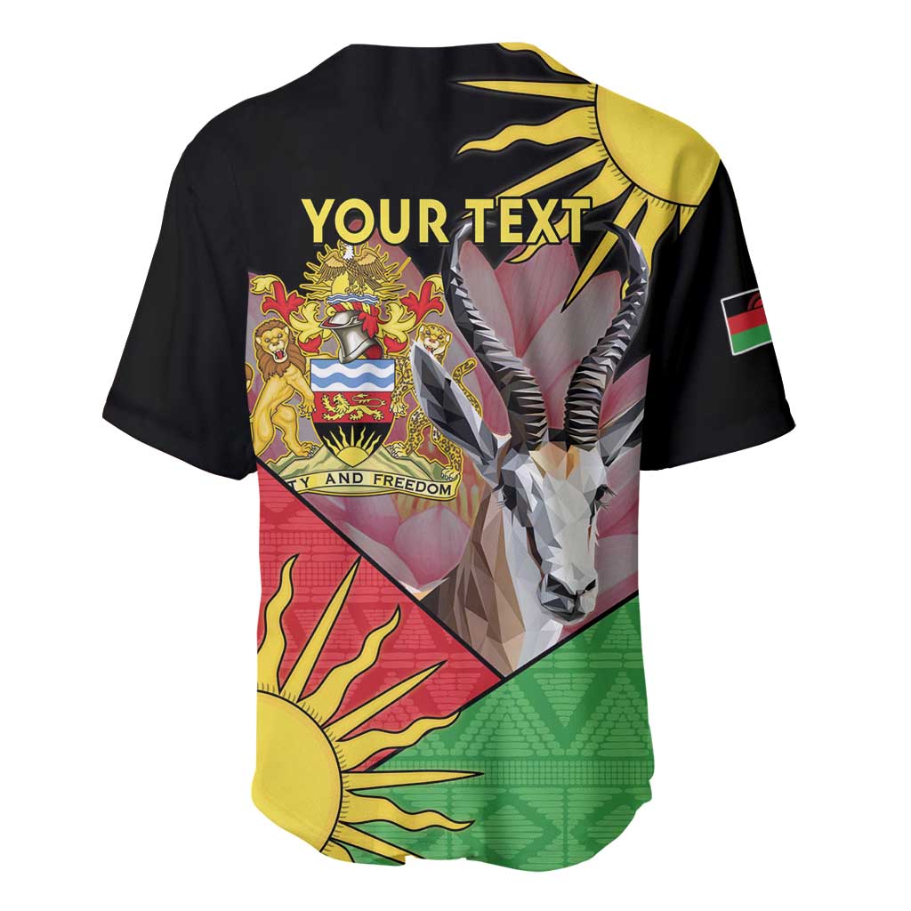 Personalized Africa Malawi Baseball Jersey Thomsons Gazelle With Lotus LT15