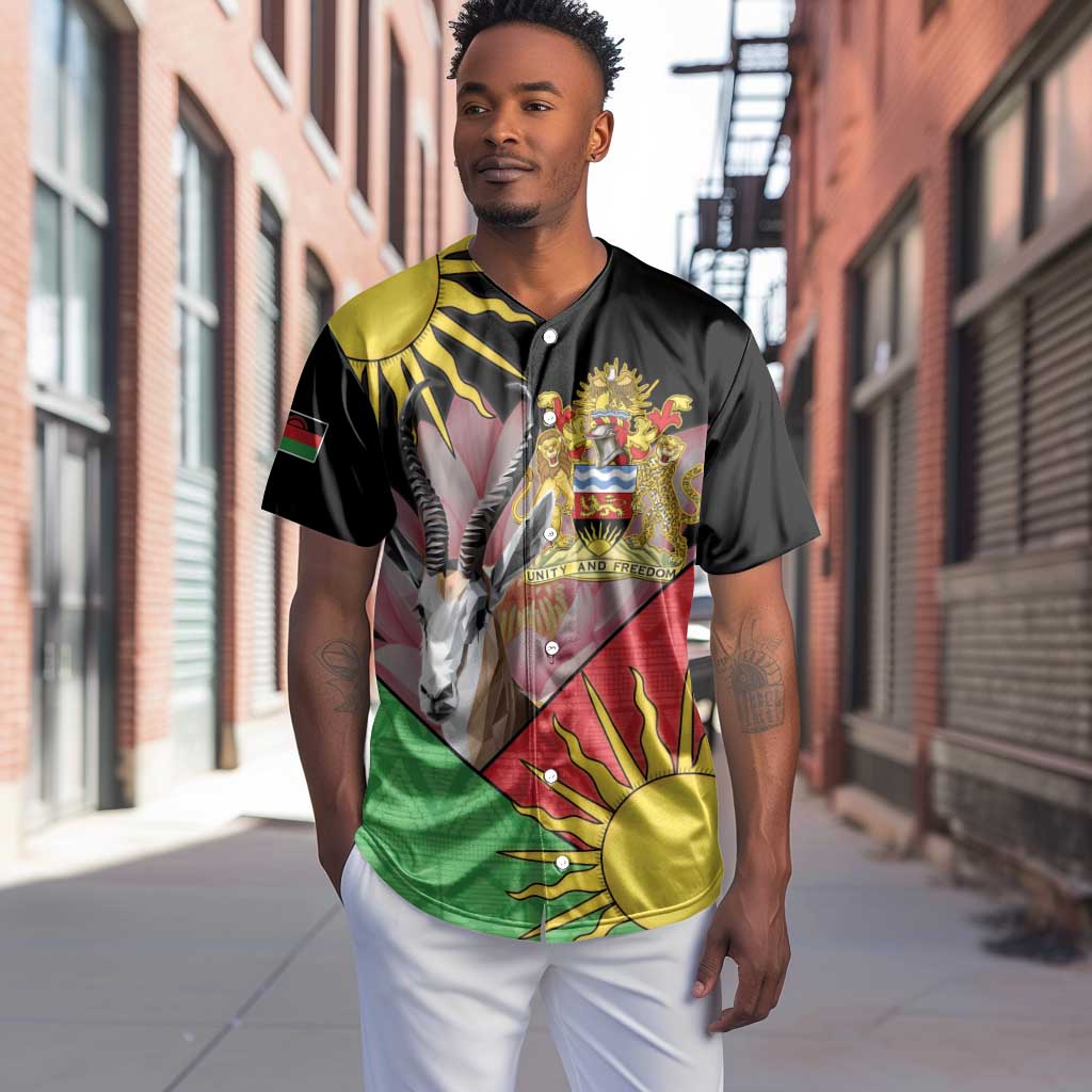 Personalized Africa Malawi Baseball Jersey Thomsons Gazelle With Lotus LT15