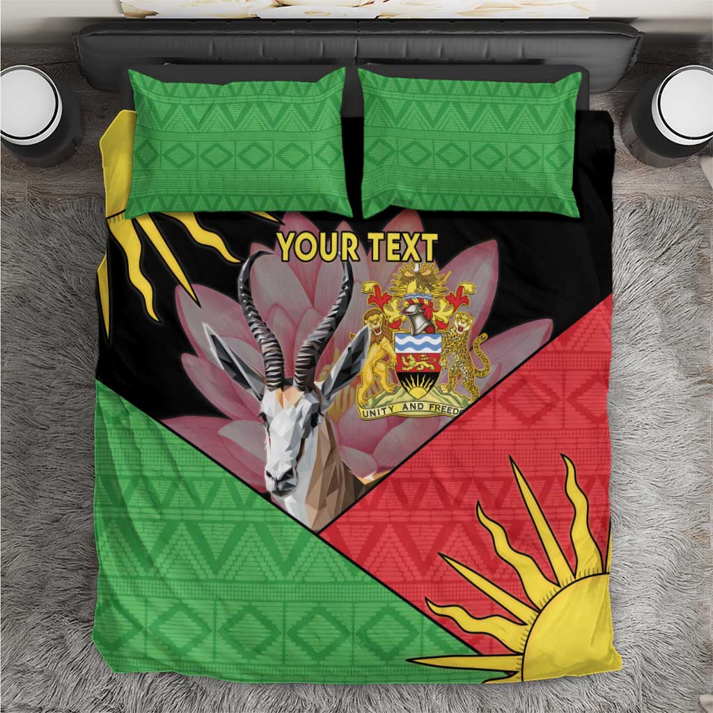 Personalized Africa Malawi Bedding Set Thomsons Gazelle With Lotus LT15
