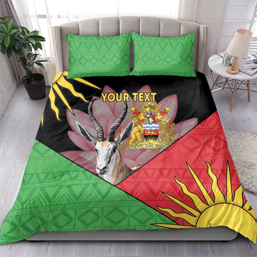 Personalized Africa Malawi Bedding Set Thomsons Gazelle With Lotus LT15