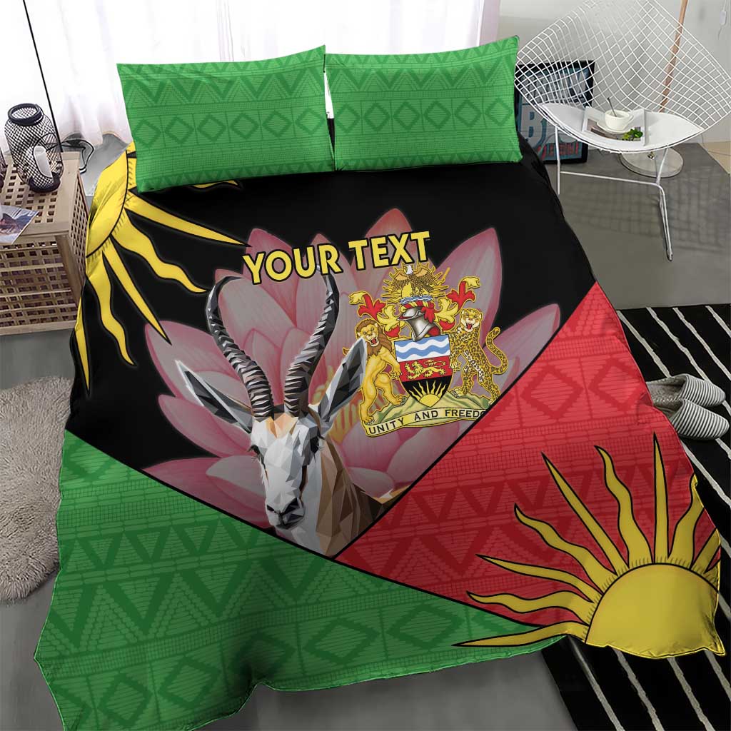 Personalized Africa Malawi Bedding Set Thomsons Gazelle With Lotus LT15