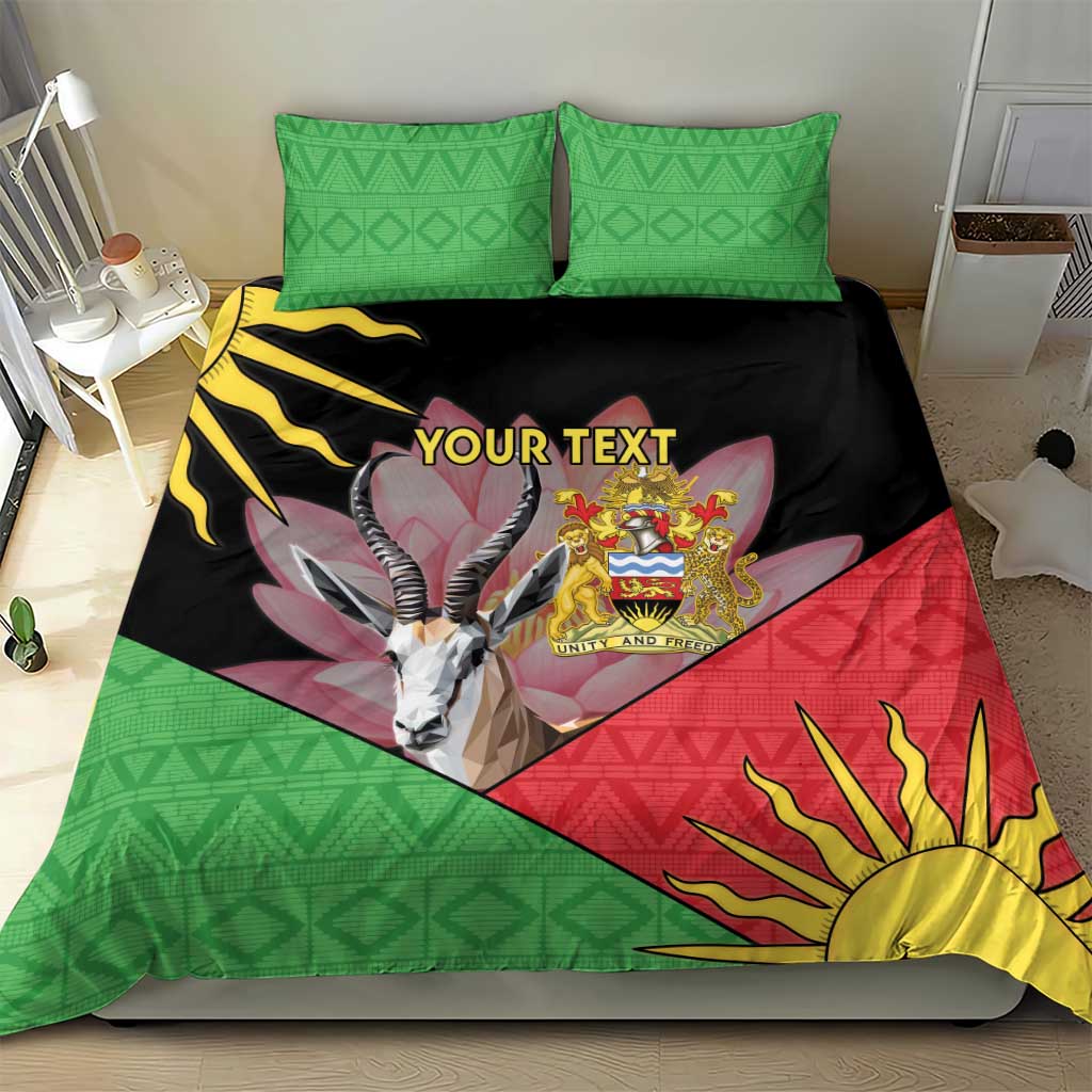 Personalized Africa Malawi Bedding Set Thomsons Gazelle With Lotus LT15