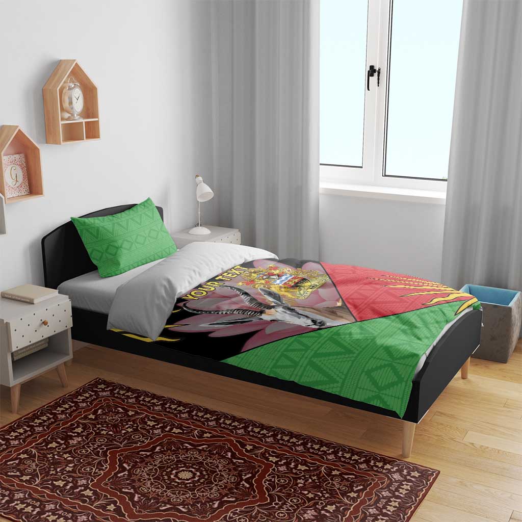 Personalized Africa Malawi Bedding Set Thomsons Gazelle With Lotus LT15