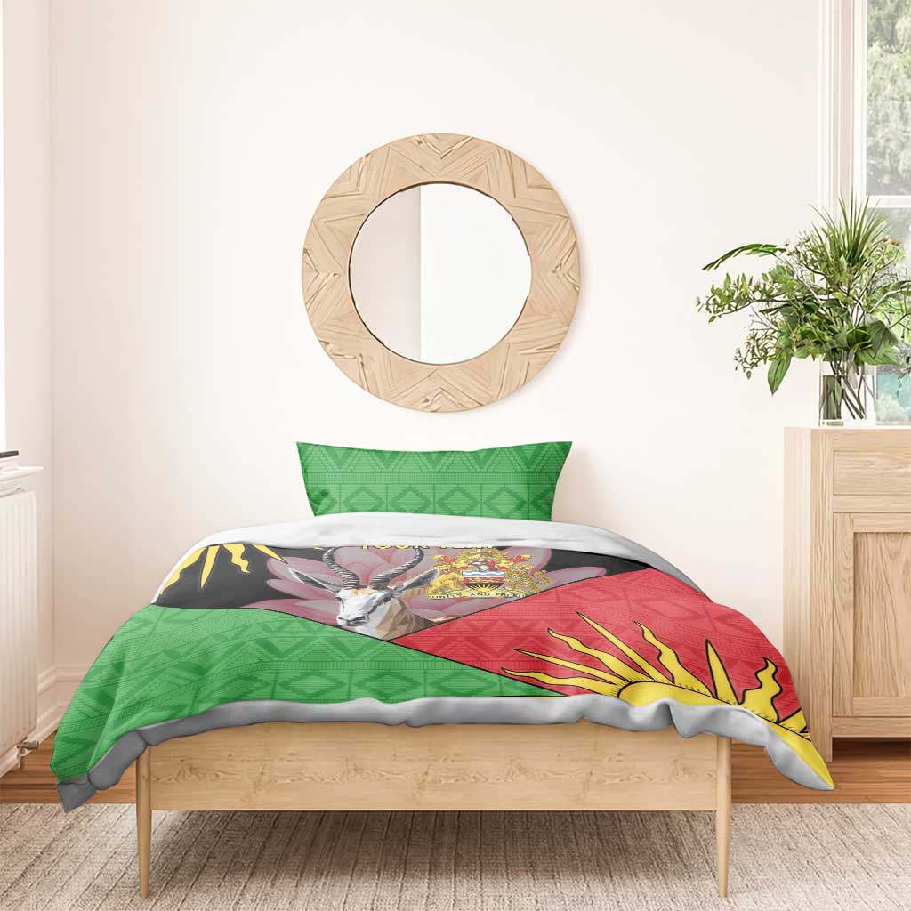 Personalized Africa Malawi Bedding Set Thomsons Gazelle With Lotus LT15